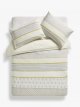 Textured and Decorative Fusion Stripe Duvet Cover Set