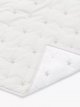 Cotton Star Quilted Cotbed Bedspread, 3 Tog, White