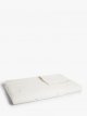 Polka Dot Voile Quilted Bedspread, White